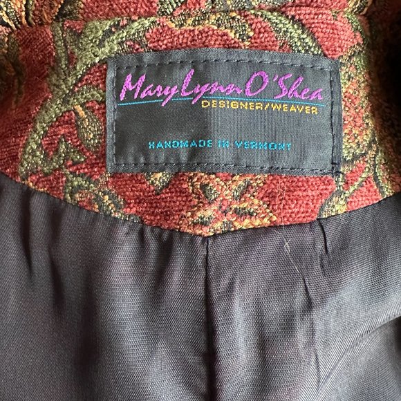 Mary Lynn O'Shea Tapestry Jacket Coat Handmade Woven sz Small - Picture 9 of 11